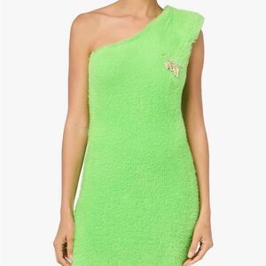 One-Shoulder UGG Green Dress